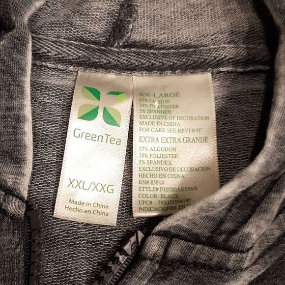 GreenTea Gray Lightweight Hoodie - Picture 3 of 5